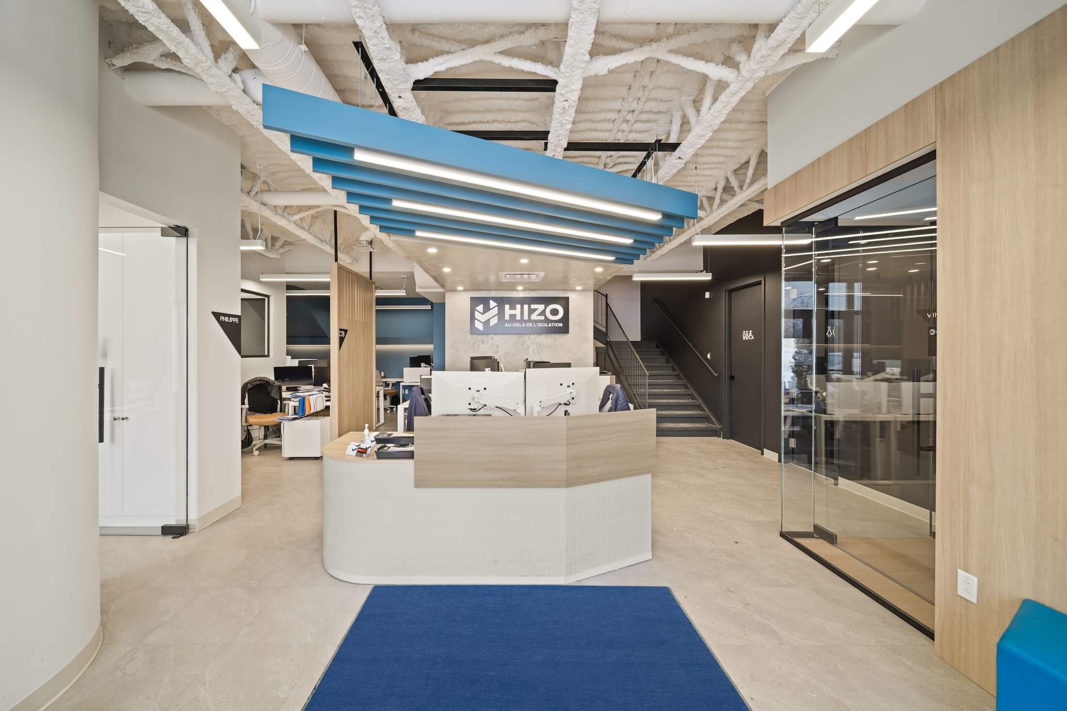 Bureau et réception de HIZO à Laval