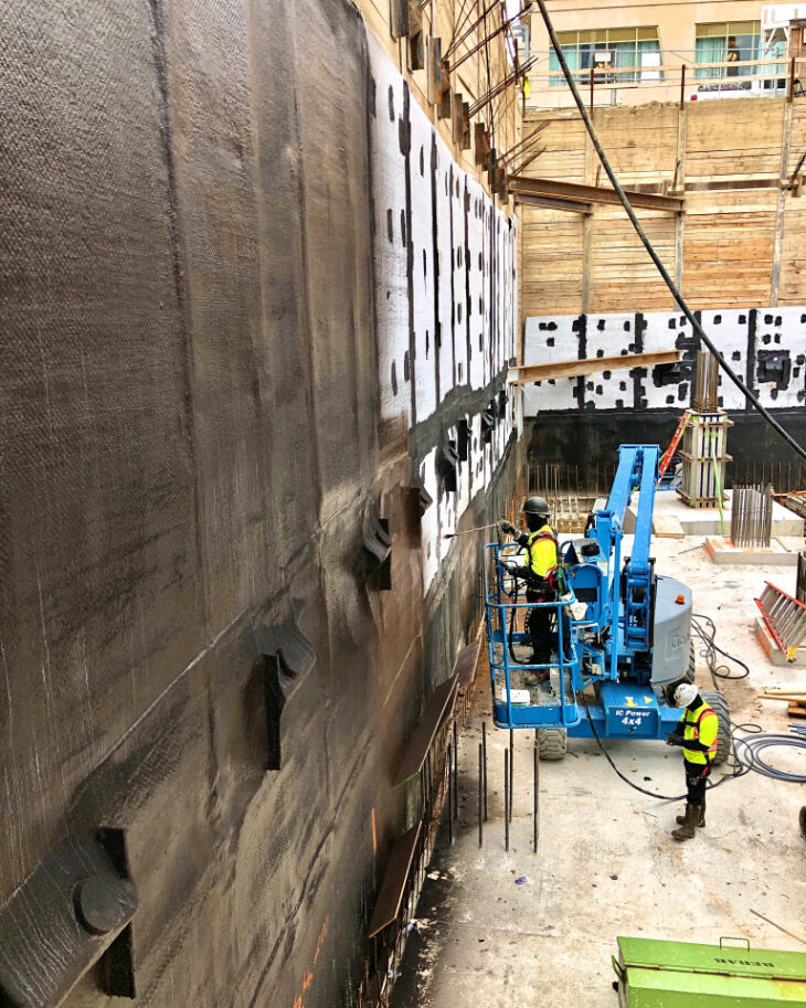 Membrane liquide blindside murs berlinois Québec HIZO