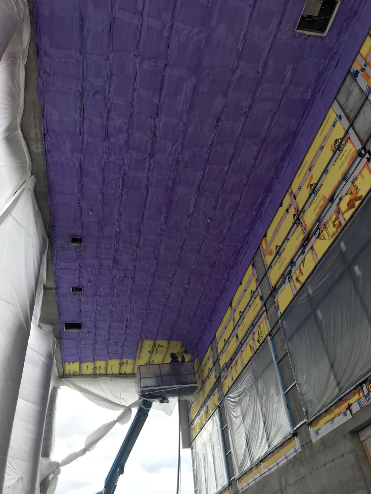 polyuréthane giclé sous-sol commercial HIZO