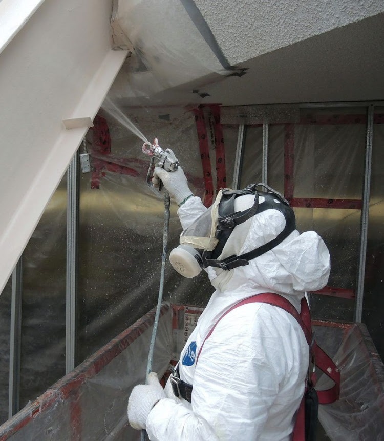 Ignifugation à la peinture intumescente